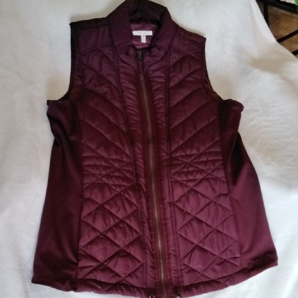Maurices Maroon Vest, NWOT!